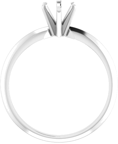 Sužadėtuvių Žiedas „Solitaire“ 585 Baltojo Aukso Oval 7mm x 5mm (2)