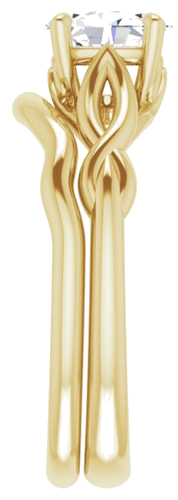 Sužadėtuvių Žiedas „Solitaire“ 585 Geltonojo Aukso Oval 7mm x 5mm (9)