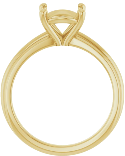 Sužadėtuvių Žiedas „Solitaire“ 14k yellow gold Oval 10mm x 8mm (2)