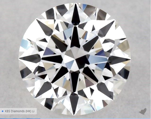0.33 carat D-VS1 Excellent cut Natūralus Round Deimantas (1)