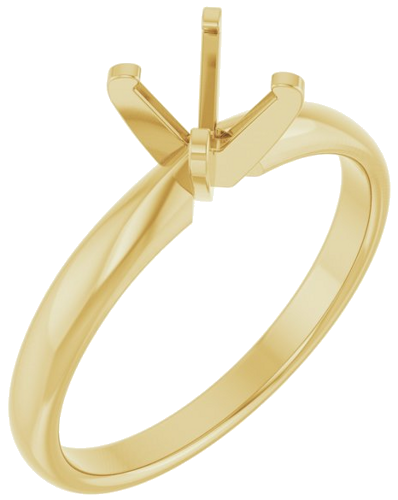 Sužadėtuvių Žiedas „Solitaire“ 14k yellow gold Round 5.5mm (1)