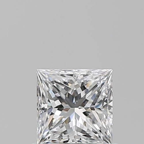 0.66 carat D-VVS2 Natūralus Princess Deimantas (1)