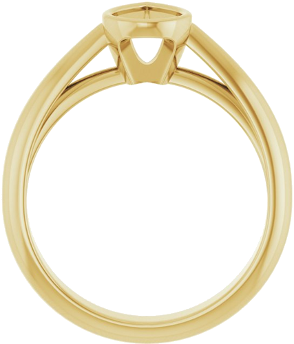 Sužadėtuvių Žiedas „Bezel-Set Solitaire“ 14k yellow gold Pear 8mm x 5mm (2)
