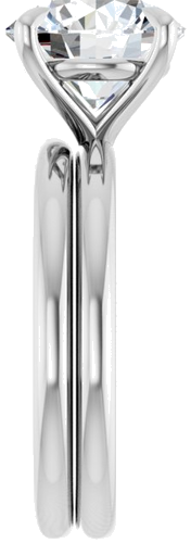 Sužadėtuvių Žiedas „Claw-Prong Solitaire“ 14k white gold Round 9.4mm (9)
