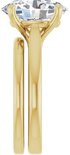 Sužadėtuvių Žiedas 14k yellow gold Oval 12mm x 10mm (9)