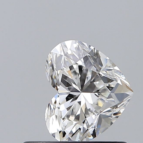 0.57 carat F-VVS1 Natūralus Heart Deimantas (1)