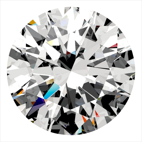 0.3 carat G-SI2 Excellent cut Natūralus Round Deimantas (1)