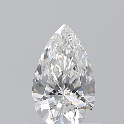 0.52 carat F-VVS2 Natūralus Pear Deimantas (1)