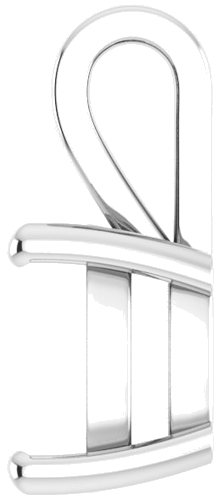 Sterling Silver 11 mm Cushion Pendant Mounting (3)