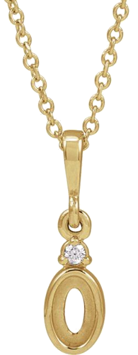 Pakabukas „Cabochon Bezel-Set“ 585 Geltonojo Aukso Oval 5mm x 3mm (1)