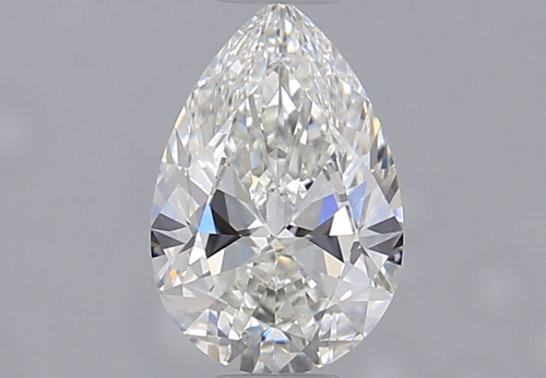 0.59 carat I-VVS1 Natūralus Pear Deimantas (1)