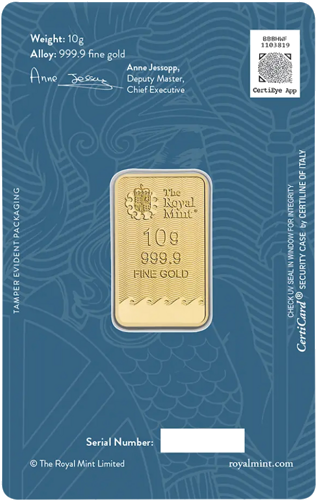 10 g Britannia Investicinio aukso luitas The Royal Mint (4)