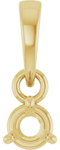 Pakabukas „Round 3-Prong“ 14k yellow gold Round 3.5mm (1)