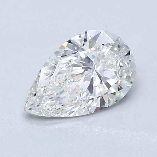 1.5 carat G-VS2 Natūralus Pear Deimantas (1)