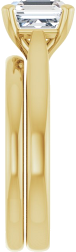 Sužadėtuvių Žiedas „Solitaire“ 585 Geltonojo Aukso Asscher 7mm (9)