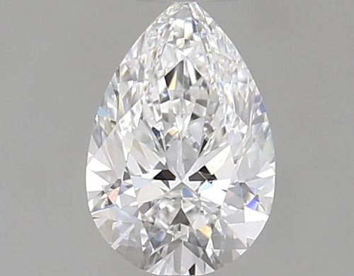 0.37 carat F-VVS1 Natūralus Pear Deimantas (1)