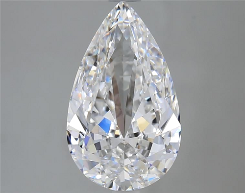 2.5 carat D-IF Natūralus Pear Deimantas (1)
