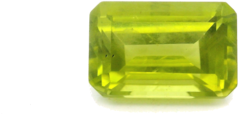 4.18 carat GREEN STEP cut Octagonal Peridot (1)