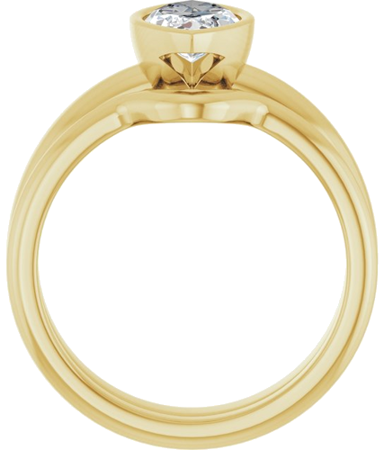 Sužadėtuvių Žiedas „Bezel-Set Solitaire“ 14k yellow gold Marquise 11mm x 5.5mm (7)