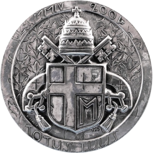 2004 Vatican John Paul II Proof Euro coin set with silver medal (3)