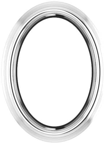 Pakabukas „Oval Bezel-Set Slide“ 585 Baltojo Aukso Oval 5mm x 3.5mm (1)