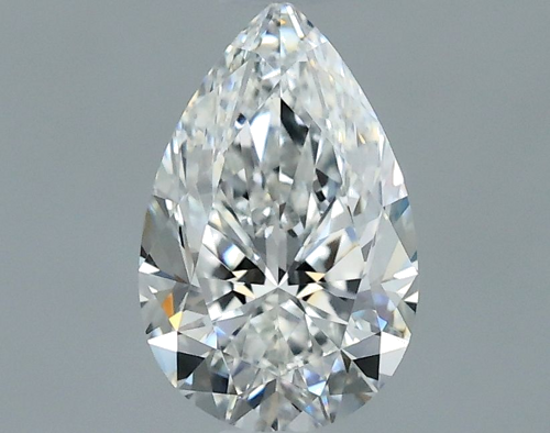 0.7 carat F-IF Natūralus Pear Deimantas (1)