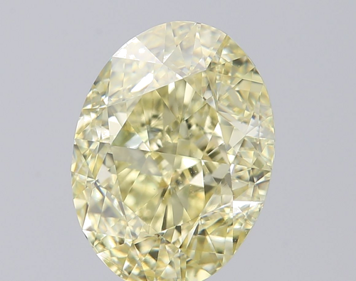 3.0 carat Fancy Light  Yellow-SI1 Natūralus Oval Deimantas (1)