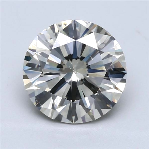 5.01 carat Fancy Light Gray-SI2 GD cut Natūralus Round Deimantas (1)