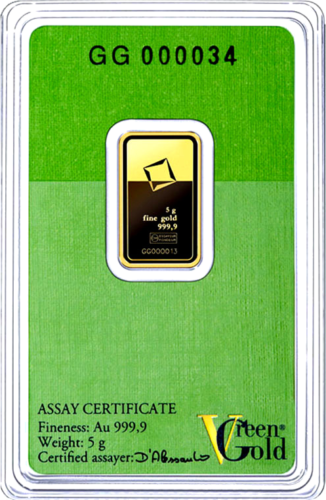 5 г Инвестиционный золотой слиток Green Gold Valcambi (3)