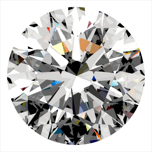 0.34 carat D-VVS1 Excellent cut Natūralus Round Deimantas (1)