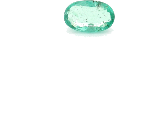 0.35 carat GREEN Oval Smaragdas (1)