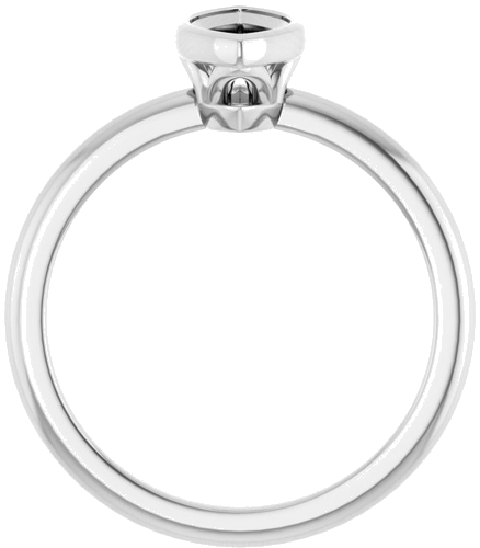 Sužadėtuvių Žiedas „Bezel-Set“ 14k white gold Marquise 9mm x 4.5mm (2)