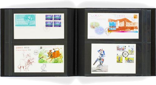 Ilgformāta aplokšņu vai pastkaršu albums Din 200! zils (3)