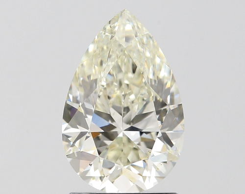 1.7 carat K-SI1 Natūralus Pear Deimantas (1)
