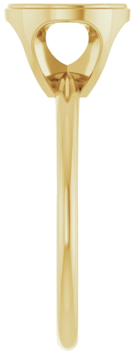 14K Yellow 8.2 mm Round Solitaire Engagement Ring Mounting (4)