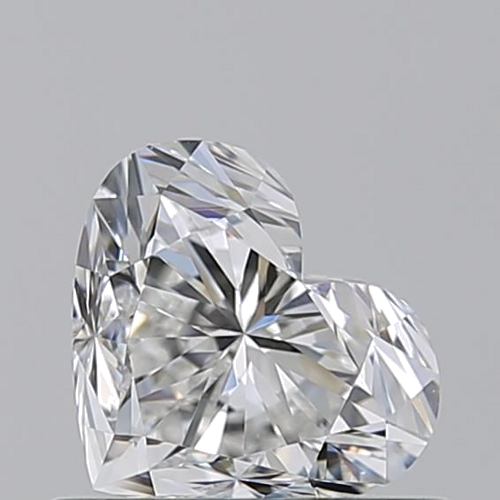0.7 carat G-VVS2 Natūralus Heart Deimantas (1)