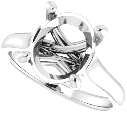 Sužadėtuvių Žiedas „Solitaire“ 585 Baltojo Aukso Oval 11mm x 9mm (5)