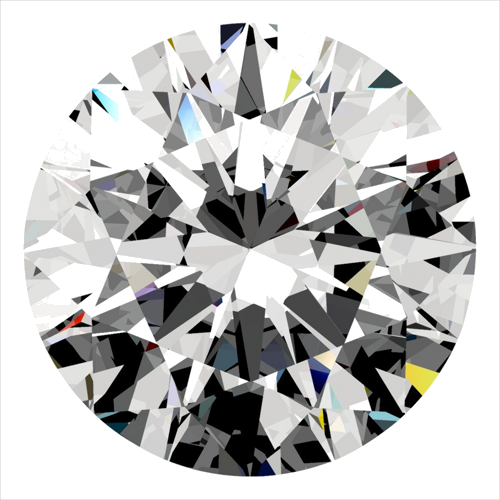 0.42 carat G-VVS1 Excellent cut Natūralus Round Deimantas (1)