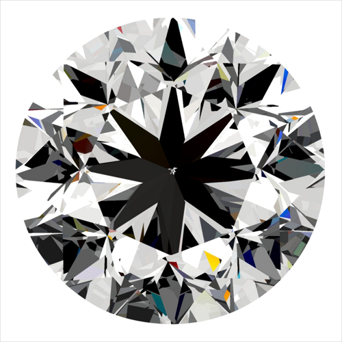 0.3 carat E-VS1 GD cut Natūralus Round Deimantas (1)