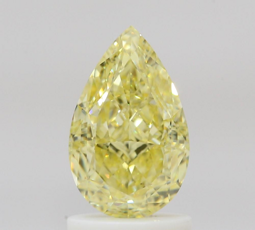 1.55 carat Fancy Yellow-VS1 Natūralus Pear Deimantas (1)