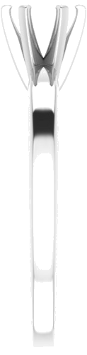 Sužadėtuvių Žiedas „Solitaire“ 14k white gold Round 5.2mm (4)