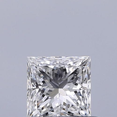 0.5 carat F-VVS1 Natūralus Princess Deimantas (1)