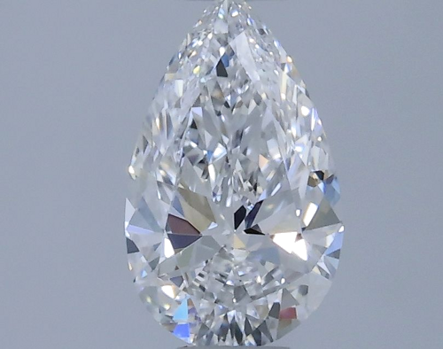 0.3 carat D-VS1 Natūralus Pear Deimantas (1)