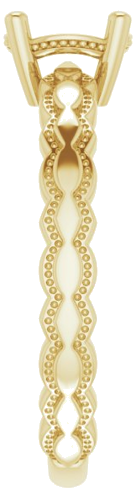 Sužadėtuvių Žiedas „Solitaire“ 585 Geltonojo Aukso Round 6.5mm (4)