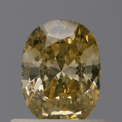 0.48 carat Fancy Intense Orangey Yellow-SI1 Natūralus Oval Deimantas (1)