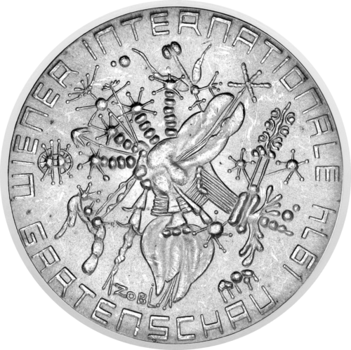 50 šilingų Tarptautinė sodininkystės paroda 1974 Austrija sidabrinė moneta (1)