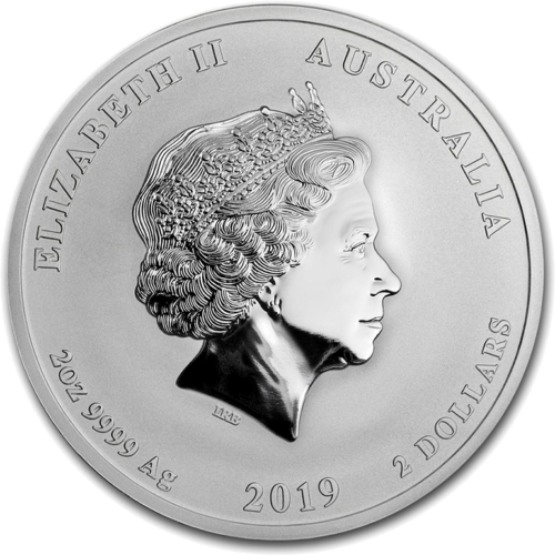 1 oz Год Свиньи 2019 (Lunar II) Австралия серебряная монета (2)