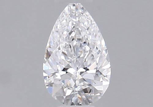 0.3 carat D-VVS1 Natūralus Pear Deimantas (1)