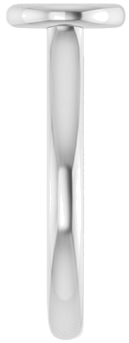 14K White  6.5 mm Round Solitaire Engagement Ring Mounting (4)