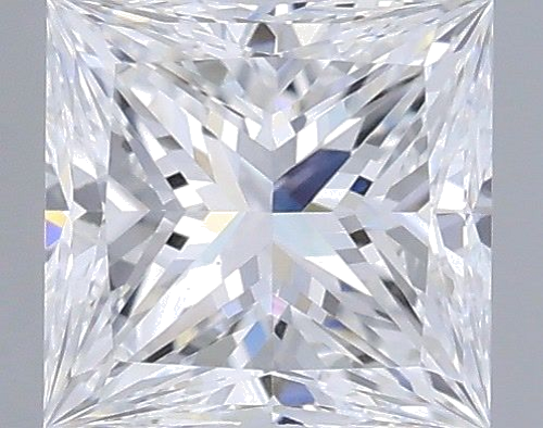 0.51 carat D-VVS2 Natūralus Princess Deimantas (1)